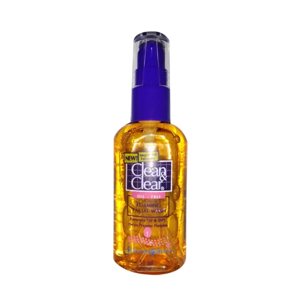 Clean & Clear Oil Free Foaming Facail Washing Removes Oil & Dirt 50ml
