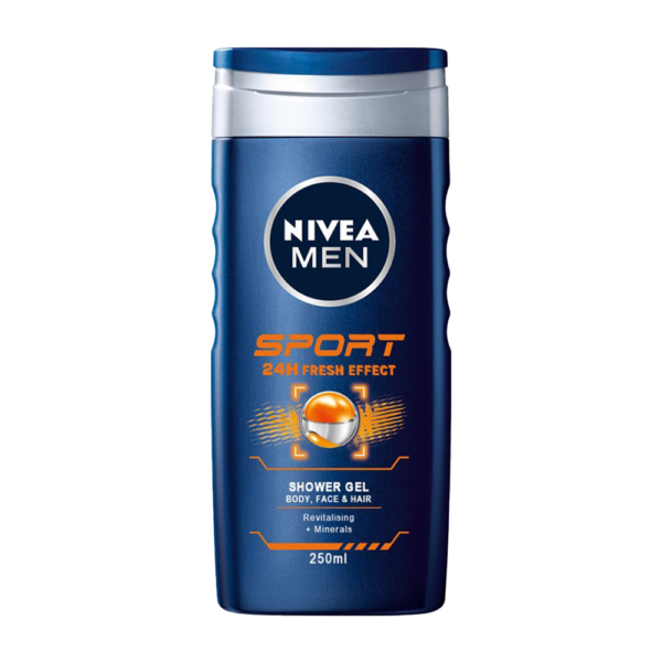 Nivea Men Sport Shower Gel For Body, Face And Hair 250ml