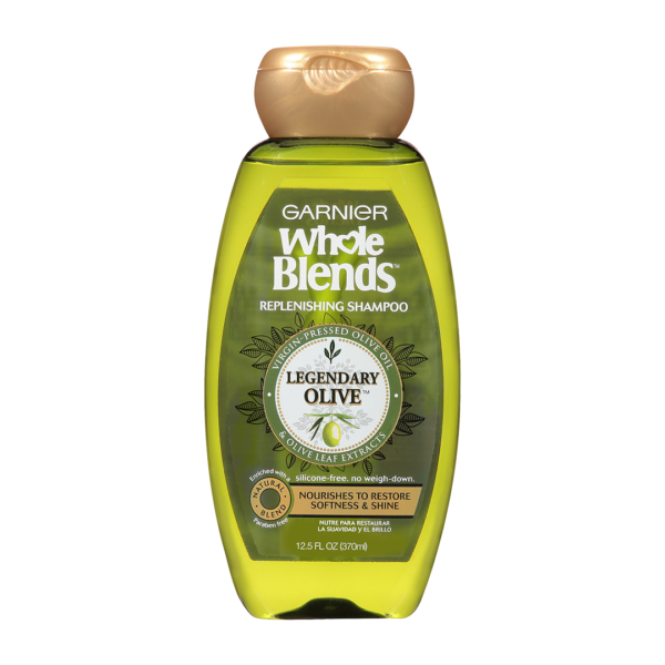 Garnier Whole Blends Replenishing Shampoo Legendary Olive 12.5 fl oz