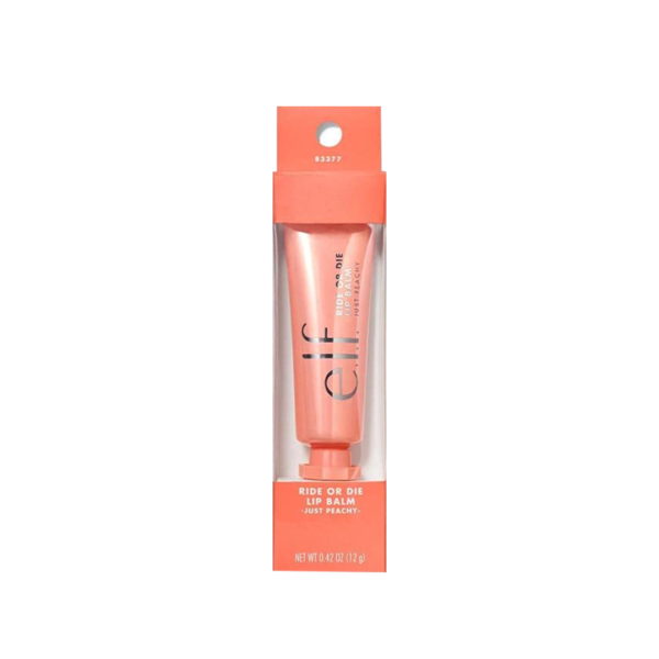 ELF Ride OR Die Lip Balm Just Peachy Net WT 0.42 OZ (12G) [83377]