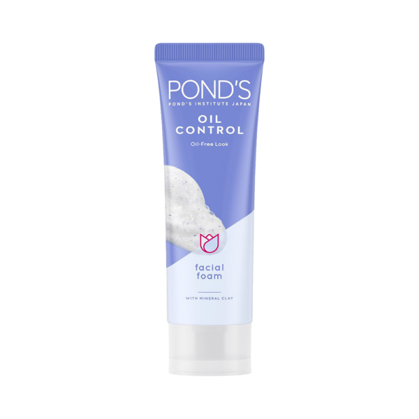 Ponds Oil Control Oil Free Look Facial Foam With Mineral Clay