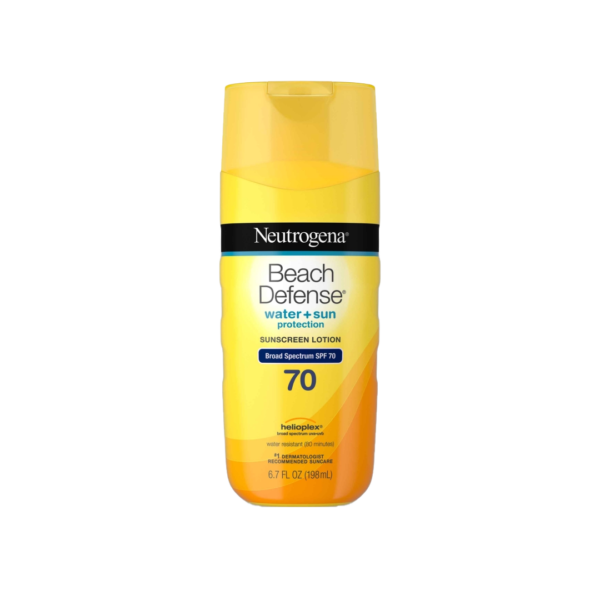 Neutrogena Beach Defense Water+Sun Sunscreen Lotion Brand Spectrum SPF 70 Urva-Uvb 6.7 FL Oz (198Ml)