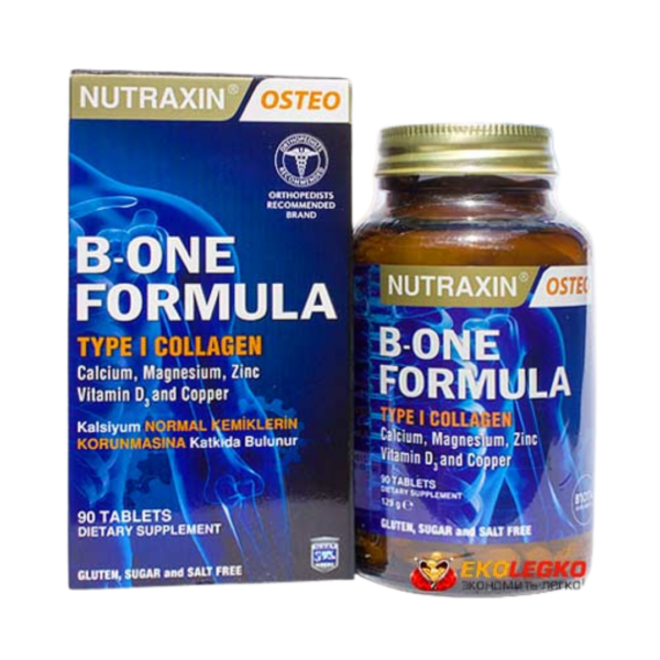 Nutraxin Osteo B-One Formula Type I Collagen 90 Tablets Dietary Supplement