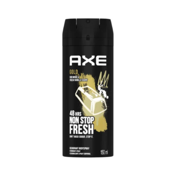 AXE Gold Oud Wood & Vanilla Scent 48h Non Stop Fresh Spray 150ml