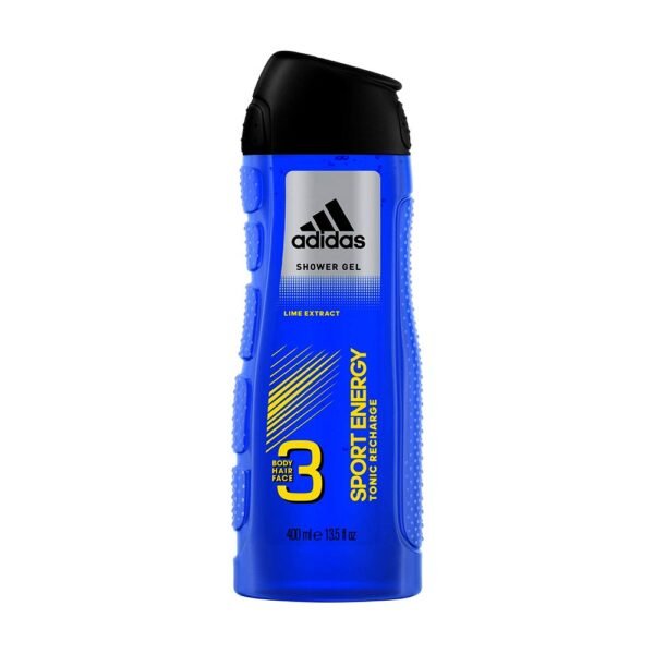 Adidas Shower Gel Body Lime Extract Sport Energy Tonic Recharge 3-in-1 (250ml)