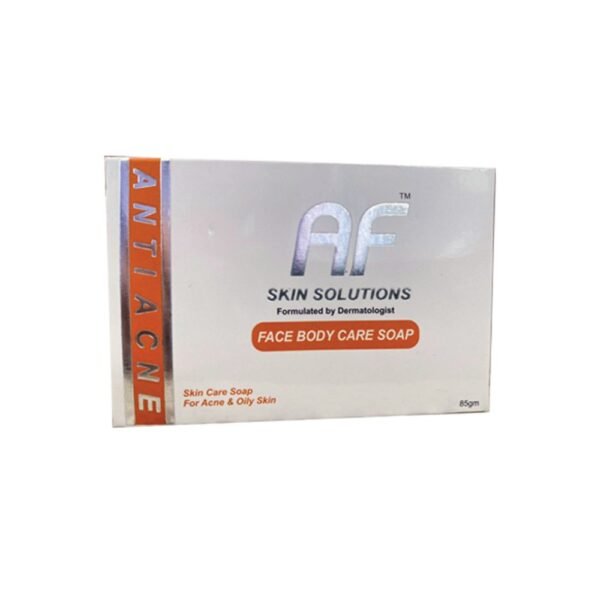 AsraDerm AF Skin Solution, Anti Acne And For Oily Skin, Face And Body Care Soap, 85gm