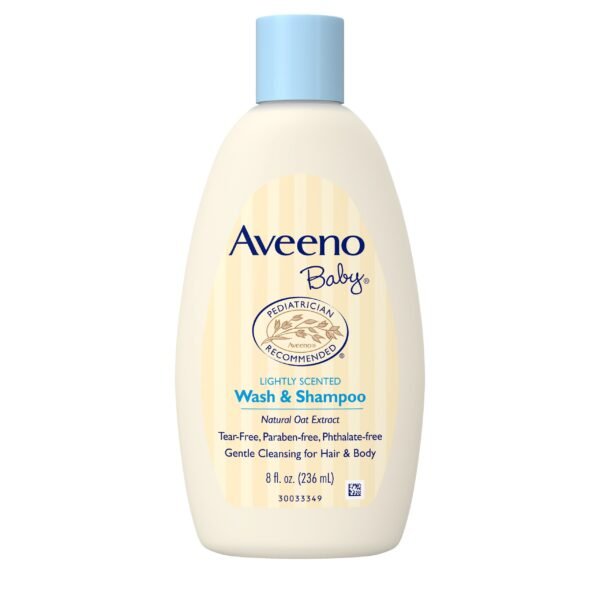 Aveeno Baby Daily Moisture Boby Wash & Shampoo Oat Extract 8 FL.OZ (236ml)