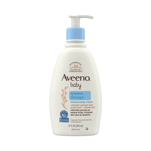 Aveeno Baby Eczema Therapy Moisturizing Cream, Vitamin B5, Itchy Reliever 12 FL OZ (354ml)