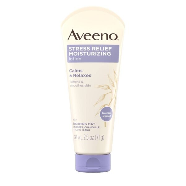 Aveeno Stress Relief Moisturizing Lotion Calms & Relaxes For Skin 2.5 Oz