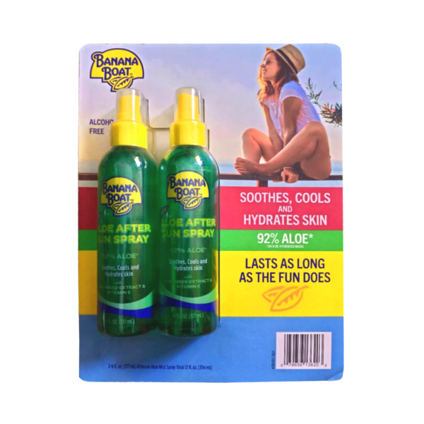 Banana Boat Aloe After Sun Pump spray 6 Fl-oz (Bundle)