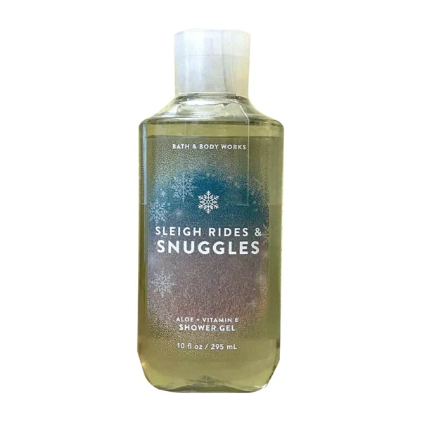 Bath & Body Works, Sleigh Rides And Snuggles Shower Gel, Aloe & Vitamin E, 10 FL.OZ (295ml)