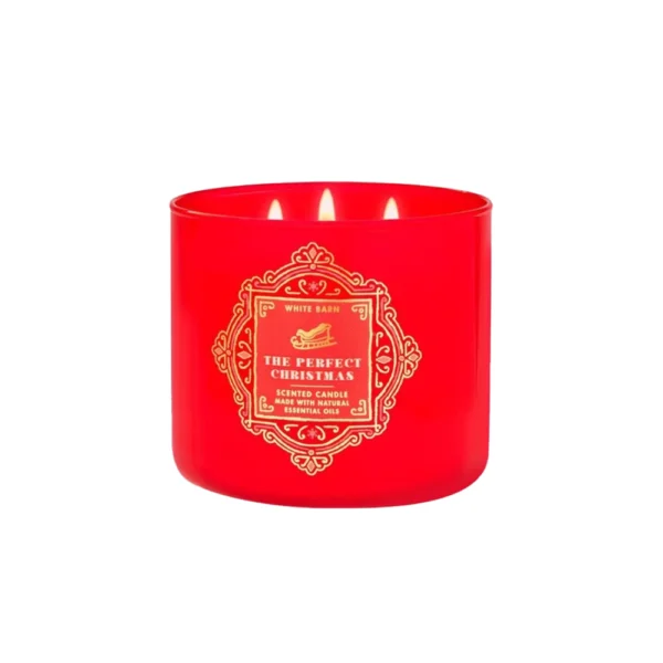 Bath & Body Works 3-Wick Candles The Perfect Christmas Scented Candle, Made With Natural Essential Oils