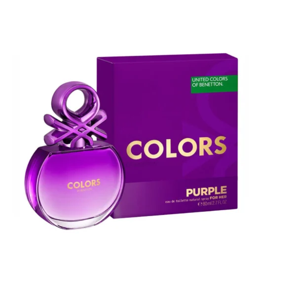 Benetton Colors De Purple Eau De Toilette Spray for Women 50mL