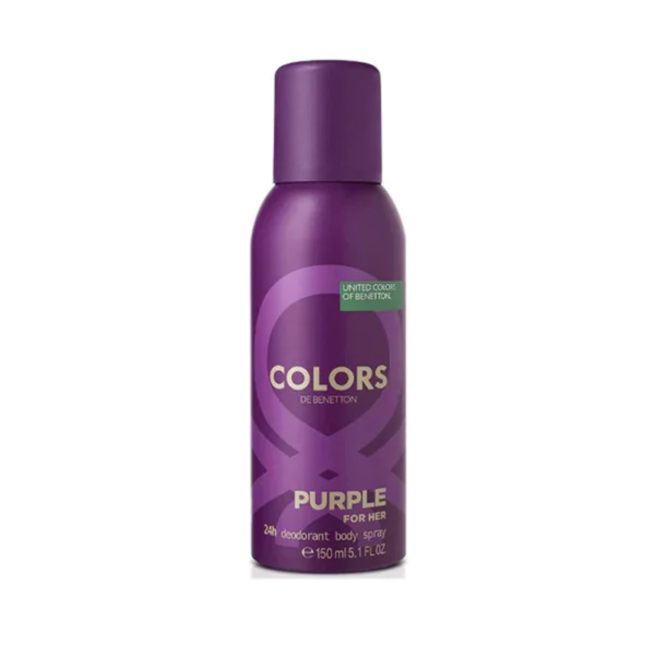 Benetton Colors Purple Deodorant Body Spray For Women 150 ml