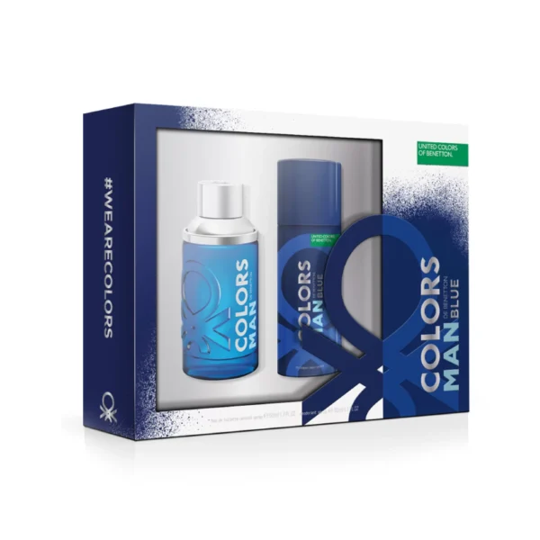 Benetton Colors Man Blue Set Eau De Toilette 100 ml+ Deodorant 150 ml