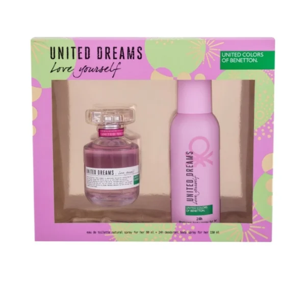 Benetton United Dreams Love Yourself Eau de toilette 80 ml + Deodorant 150 ml