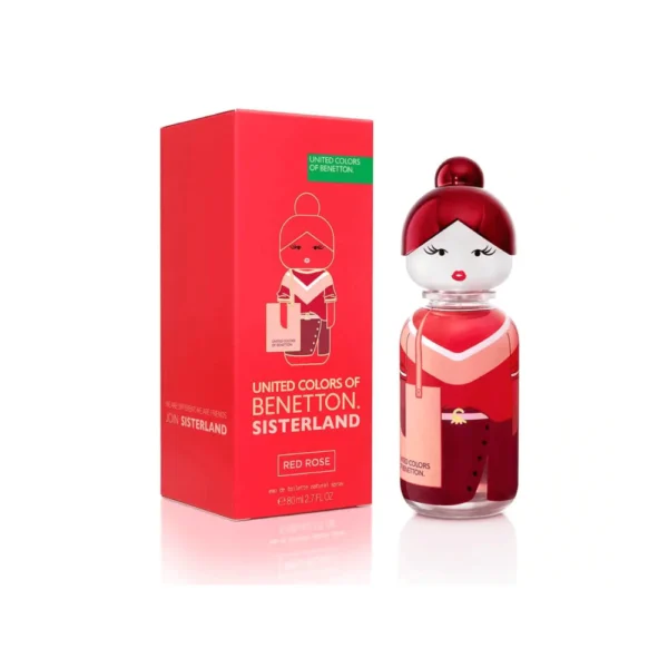 Benetton Sisterland Red Rose Eau De Toilette For Women 80Ml