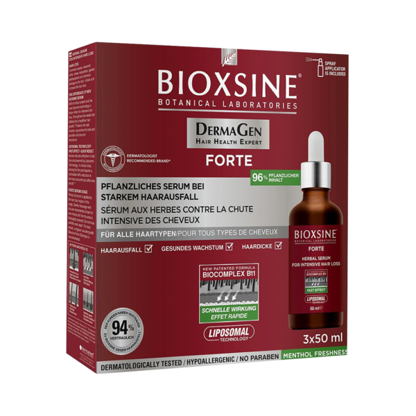 Bioxsine Botanical Laboraties, Derma Gen Hair Health Expert Forte Herbal Serum For Intensive Hair loss 3x50ml