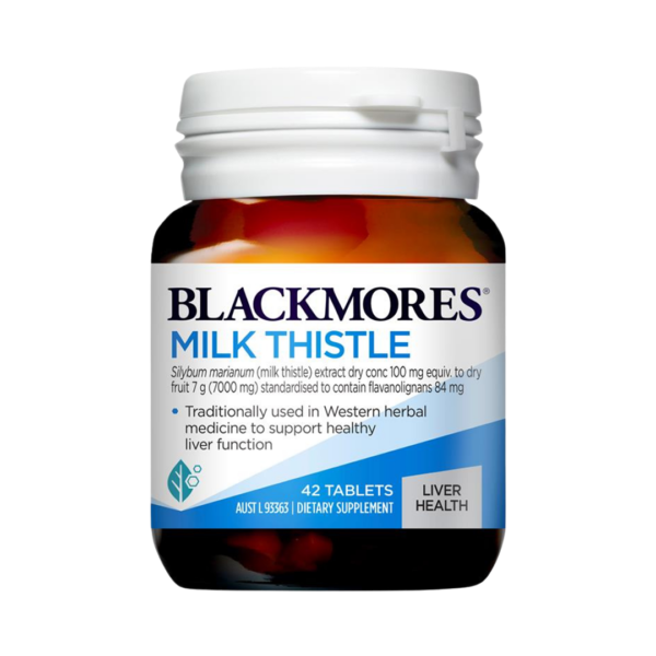 Blackmores Milk Thistle Liver Health, For Healthy Liver Funtion, 42 Tablets