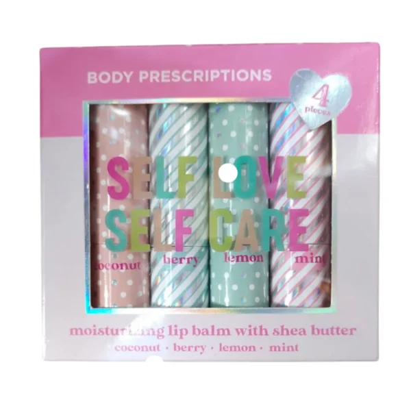 Body Prescriptions Moisturizing Lip Balm with Shea Butter 4 In 1