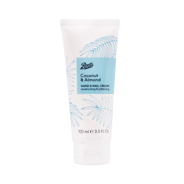 Boots Coconut & Almond Hand & Nail Cream Moisturising and Softening 3.3 Fl Oz