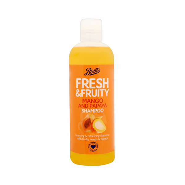 Boots Fresh & Fruity Mango And Papaya Shampoo, Cleansing & Refreshing Shampoo