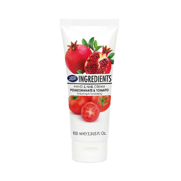 Boots Ingredients Hand & Nail Cream, Pomegranate & Tomato 3.3 Fl Oz