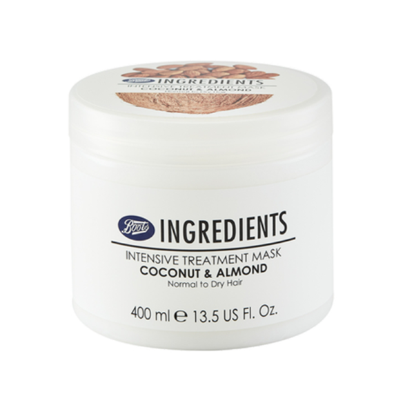 Boots Ingredients Intensive mask coconut & almond 400ml 13.5 FL oz