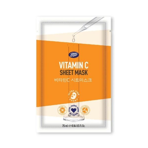 Boots Vitamin C Sheet Mask 0.84 Us Fl Oz