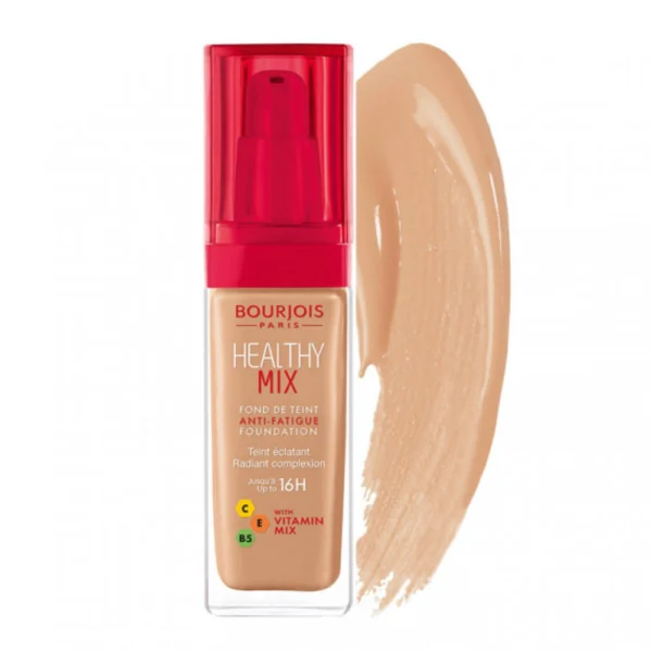 Bourjois Healthy Mix Anti Fatigue Foundation Shade 55 Dark Beige 30ml