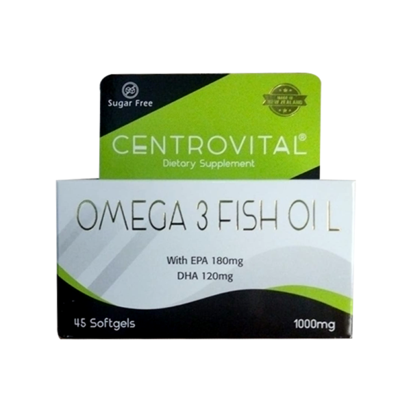 Centrovital Omega 3 Fish Oil 1000MG With EPA 180MG DHA 120MG 45 Softgel