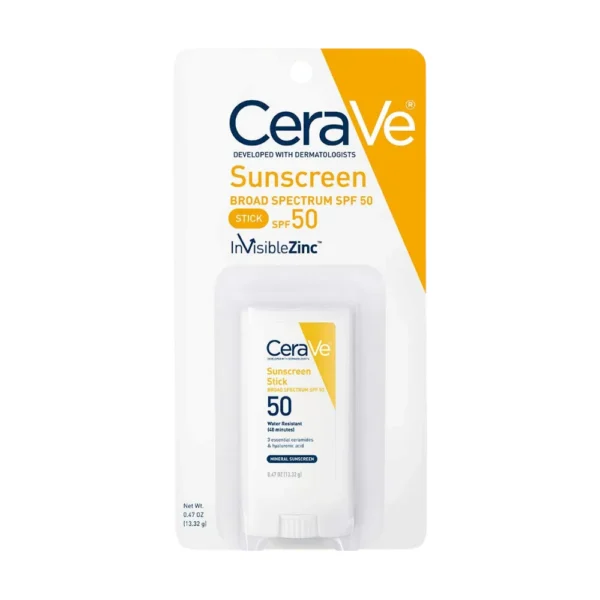 CeraVe Sunscreen Broad Spectrum Stick SPF 50, 0.47 Oz