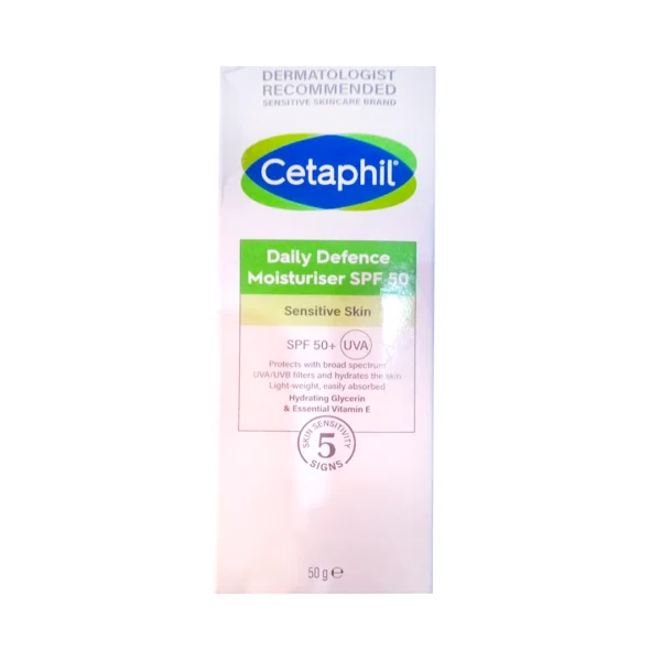 Cetaphil Daily Defence Moisturiser SPF 50 Sensitive Skin 50g