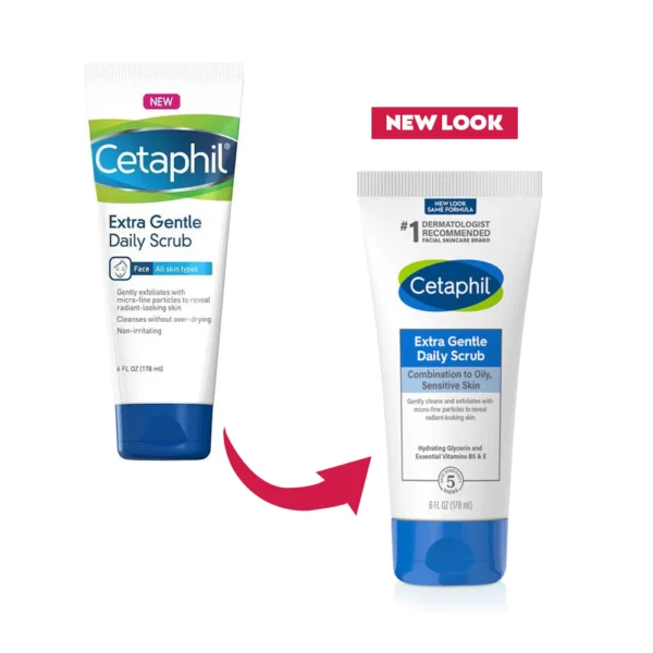 Cetaphil Extra Gentle Daily Scrub (For All Skin Types), 6 fl oz