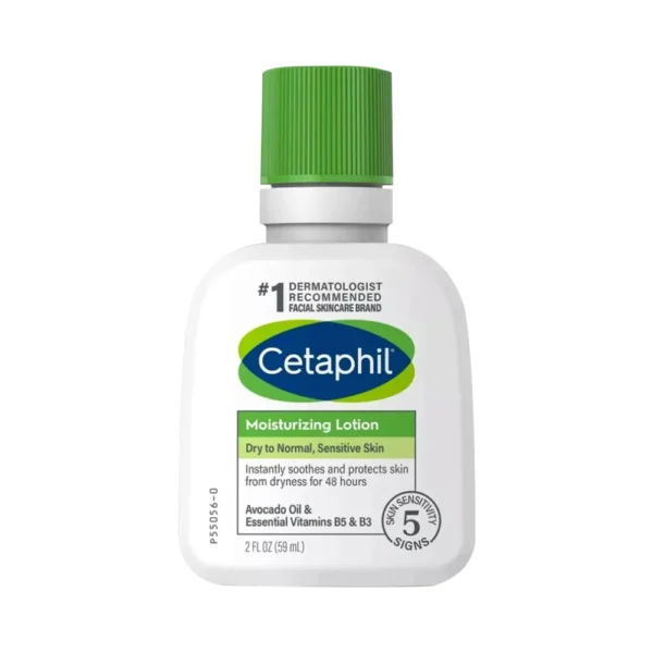 Cetaphil Moisturizing Lotion For Sensitive Skin Avacado Oil & Essential Vitamin B5, 2 FL.OZ 59ml