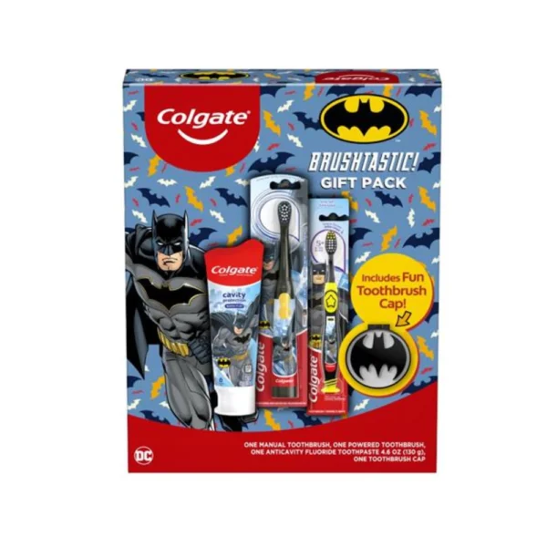 Colgate Kids Toothbrush Set with Toothpaste Batman Gift Pack