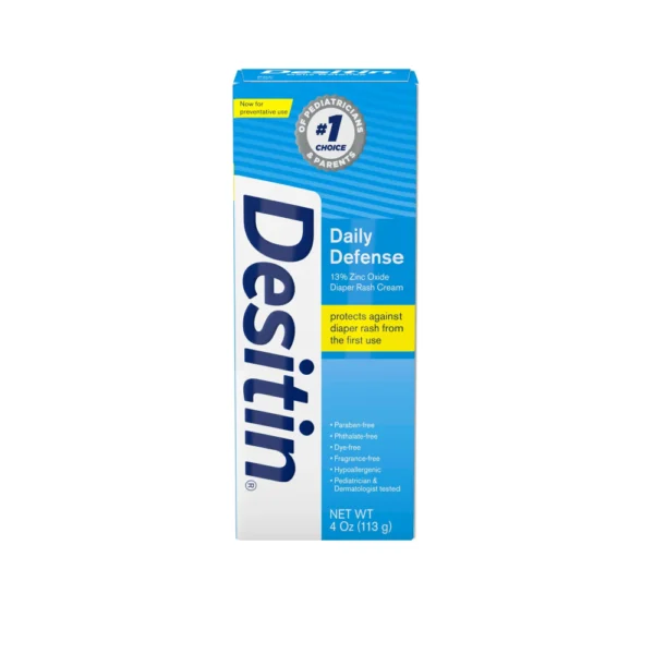 Desitin Daily Defense Baby Diaper Rash Cream with Zinc Oxide 4 Oz (113g)