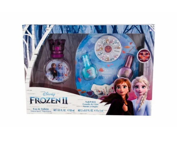 AIRVAL Frozen Ii Gift Set Eau De Toilette 30 ml And Manicure Kit,Nail Polish