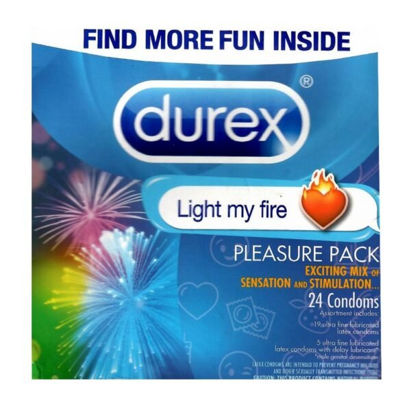 Durex Light Fire Pleasure Pack 24 Condoms