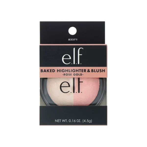 ELF Baked Highlighter And Blush Rose Gold 0.16 Oz