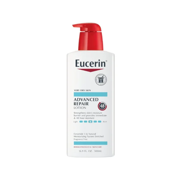 Eucerin Very Dry Skin Advanced Repair Lotion Moisturizes 48 Hour 16.9 fl oz (500ml)