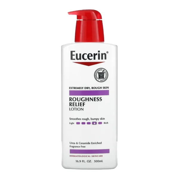 Eucerin Extremely Dry, Rough Skin Roughness Relief Lotion Smoothes Rough, Bumpy Skin Urea & Ceramide Enriched 16.9 FL Oz