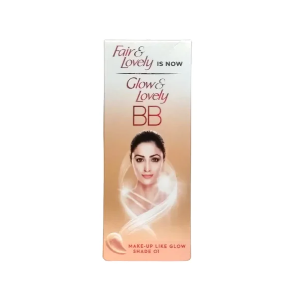 Fair Lovely Is Now Glow & Lovely BB Makeup Like Glow Shade 01 Fairness Cream, 9 G