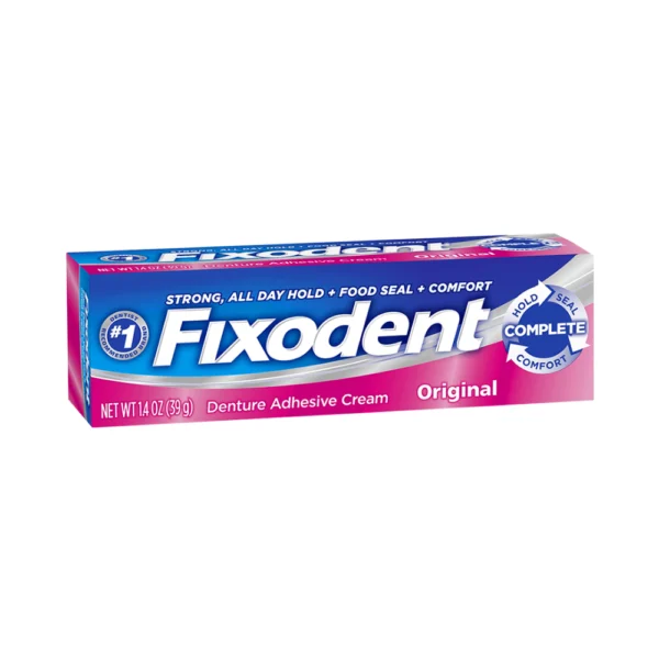 Fixodent Denture Adhesive Cream Original, Complete Comfort 1.4 oz 39g