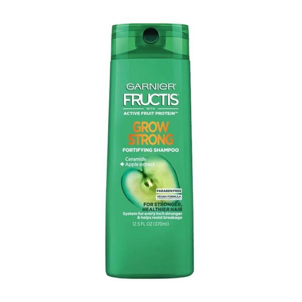 Garnier Fructis Grow Strong Fortifying Shampoo, Ceramide + Apple Extract, For Healthier & Stronger Hair 12.5 FL.OZ (370ml)