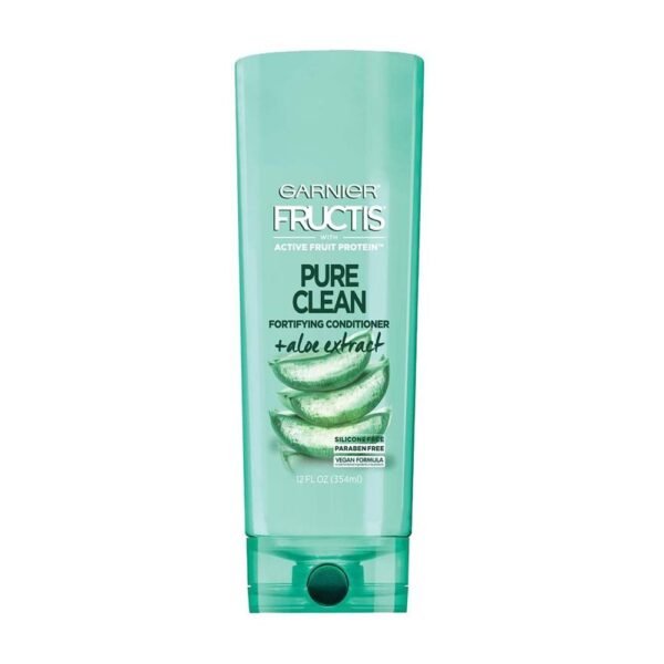 Garnier Fructis Pure Clean Fortifying Conditioner + Aloe Extract, Silicone Free, 12 FL.OZ (354ml)