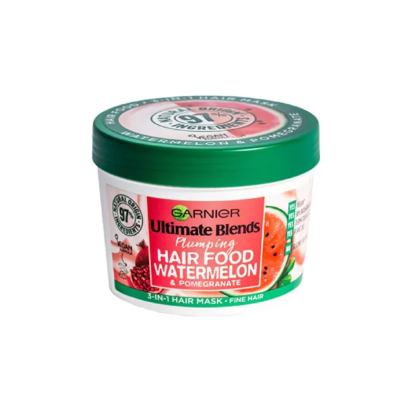 Garnier Ultimate Blends Plumping Hair Food Watermelon 3-in-1 Mask Treatment 390 ml