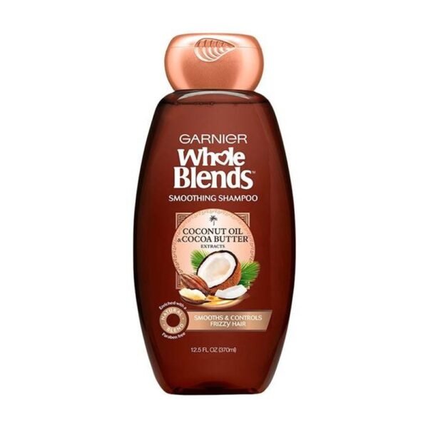 Garnier Whole Blends Smoothing Shampoo with Coconut Oil & Cocoa Butter extracts 12.5 FL.OZ