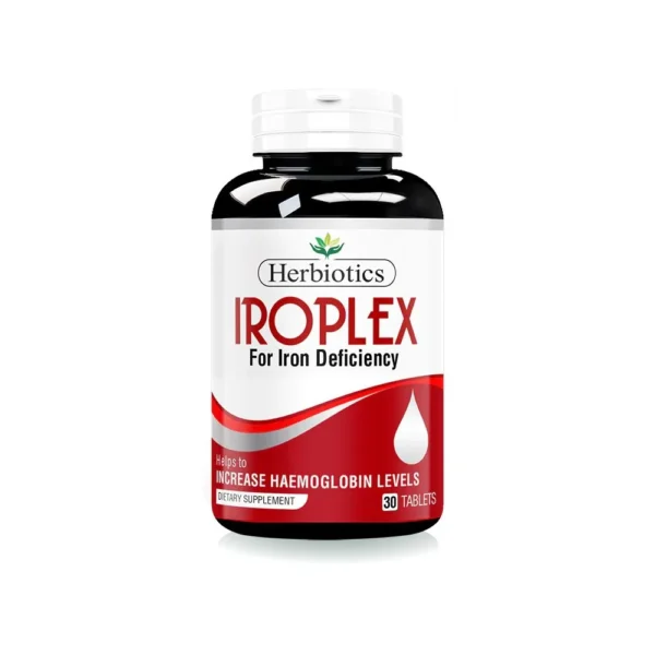 Herbiotics Iroplex For Iron Deficiency Increase Haemoglobin Levels 30 Tablets