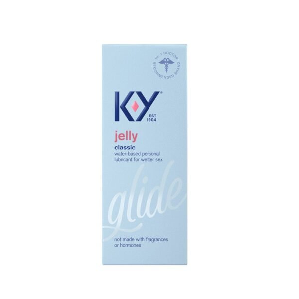 KY Jelly Classic Water-Based Personal Lubricant For Wetter Sex Glide 2 oz 57gm